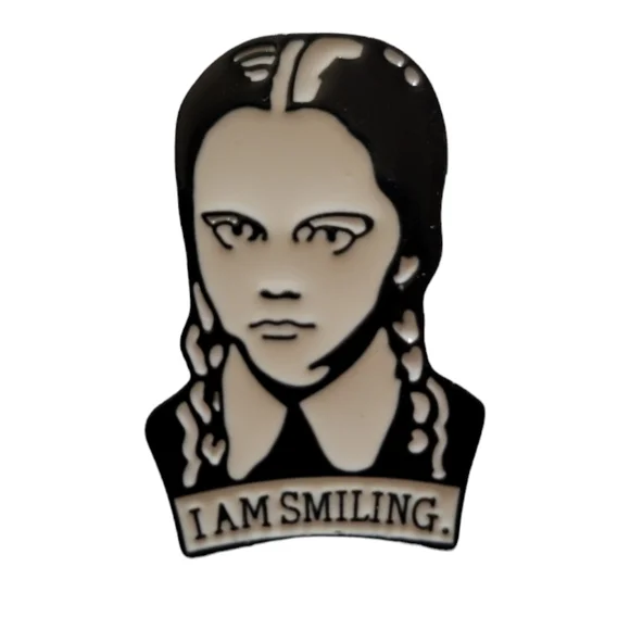 Wednesday Addams enamel pin - Picture 2 of 3